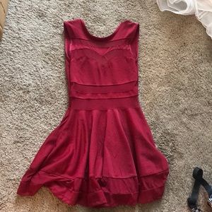 Burgundy dress